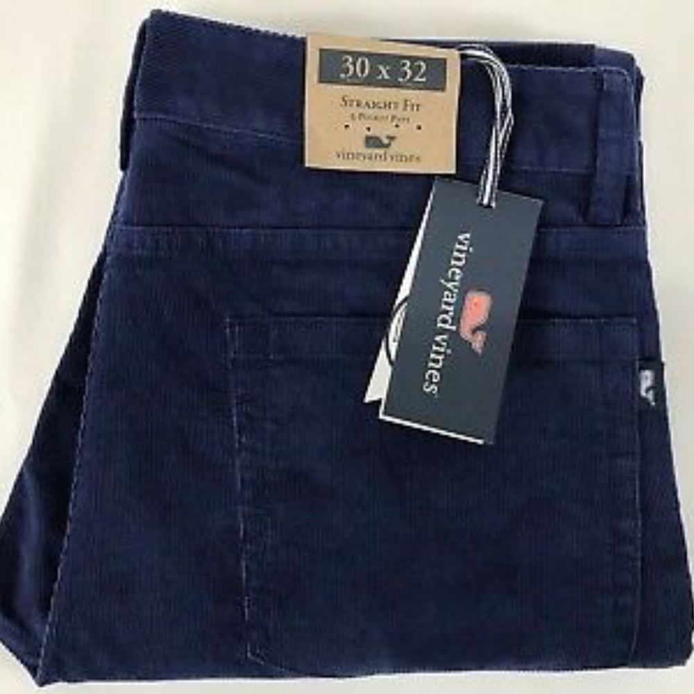 NWT Vineyard Vines Straight Fit 5 pocket corduroy